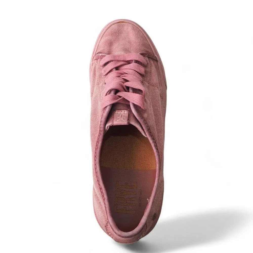 Frye Gia Washed Canvas Casual‎ Sneakers Blush Pink 3470246-DSR Women's 9M